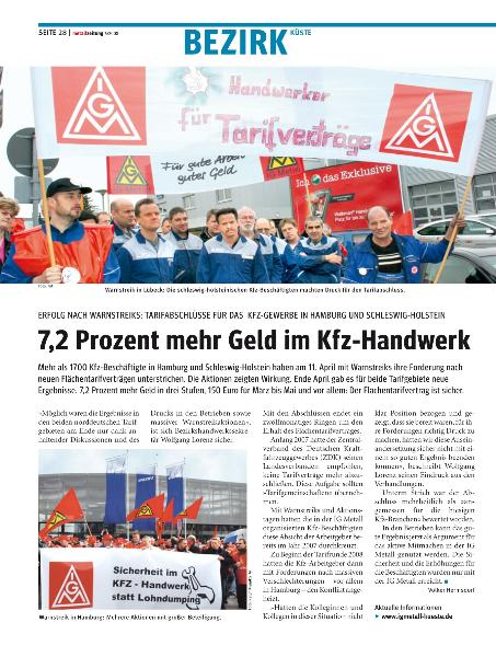 metallzeitung - Regionalseiten Küste Juni 2008