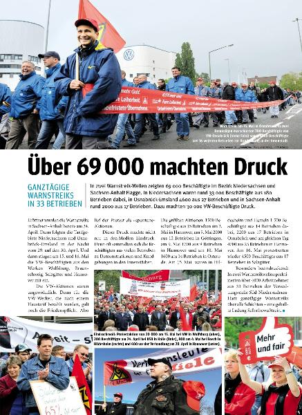 metallzeitung - Regionalseiten Niedersachsen und Sachsen-Anhalt Juni 2012