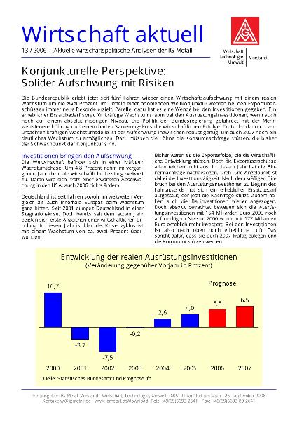Wirtschaft aktuell 13/2006