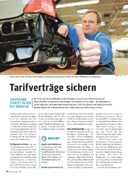 metallzeitung - Regionalseiten Küste Mai 2010