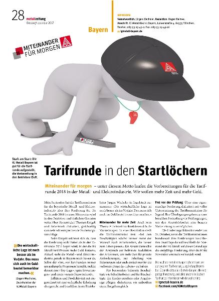 metallzeitung - Regionalseiten Bayern Oktober/November 2017