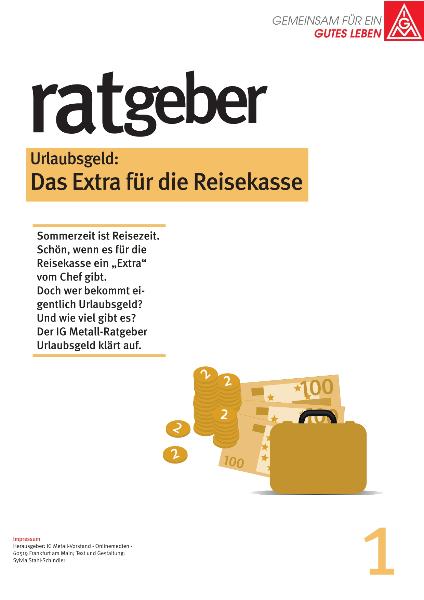 Ratgeber Urlaubsgeld - Das Extra für die Reisekasse