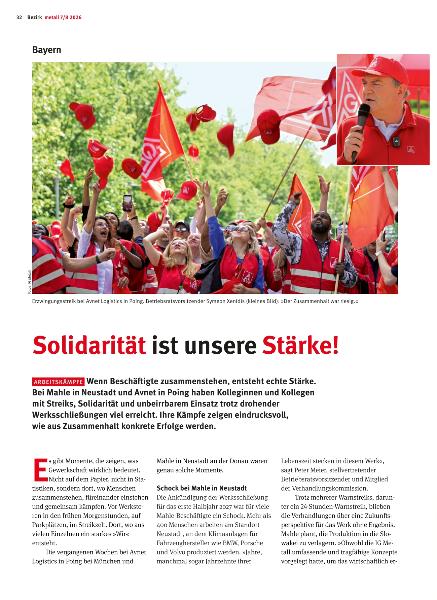 metall - Regionalseiten Bayern Juli/August 2026