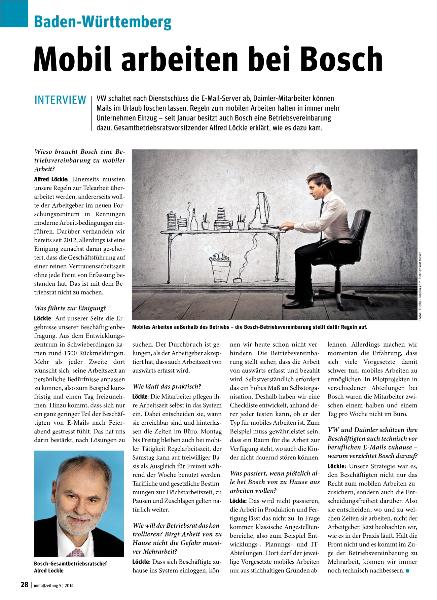 metallzeitung - Regionalseiten Baden-Württemberg Mai 2014