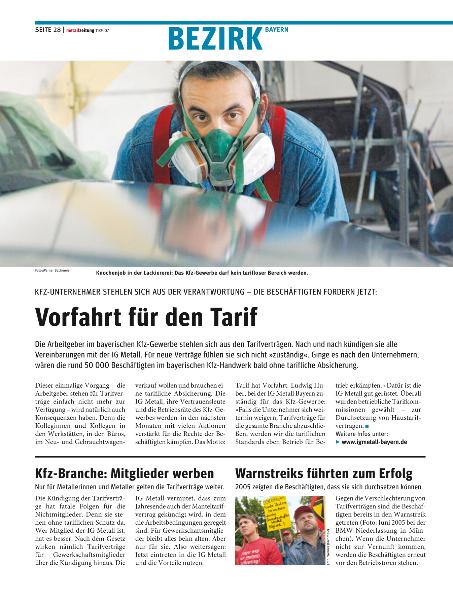 metallzeitung - Regionalseiten Bayern November 2007