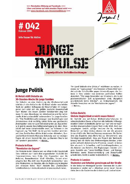 Junge Impulse, Ausgabe 42