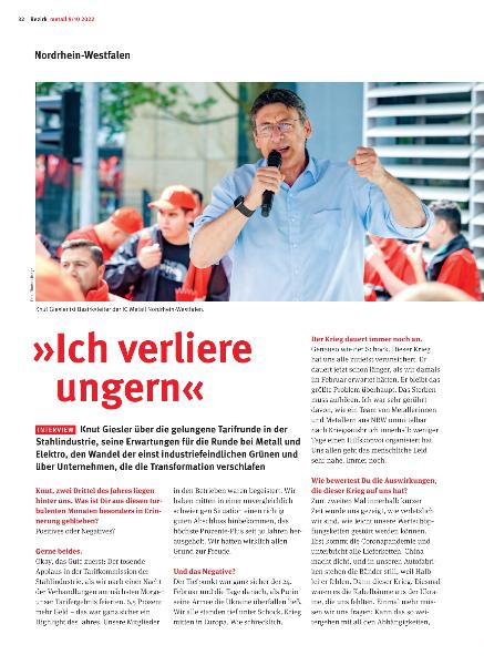 metall - Regionalseiten Nordrhein-Westfalen September/Oktober 2022