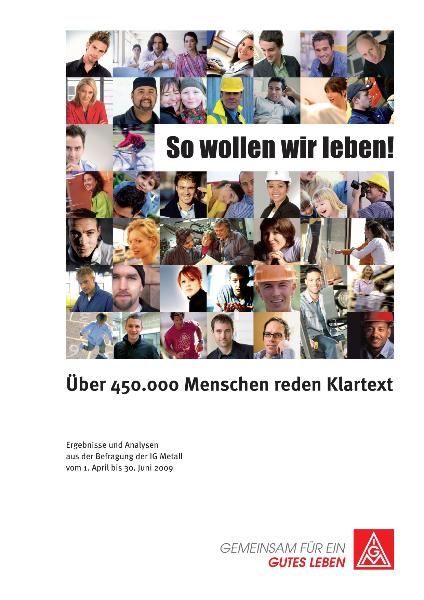 So wollen wir leben! Ueber 450.000 Menschen reden Klartext, Broschuere