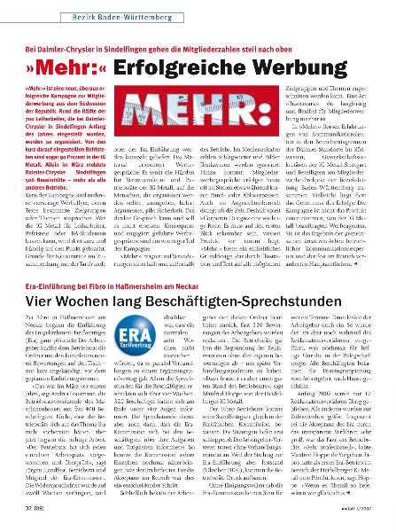 metall-Regionalseiten Baden-Württemberg Mai 2007