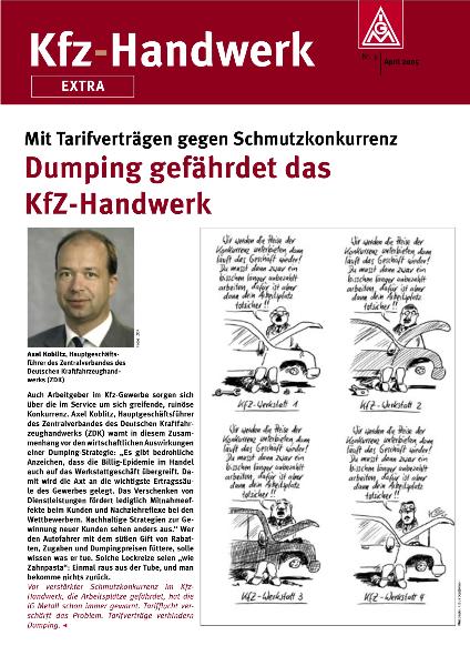 Handwerk KfZ Tarifrunde Flugblatt 3/2005