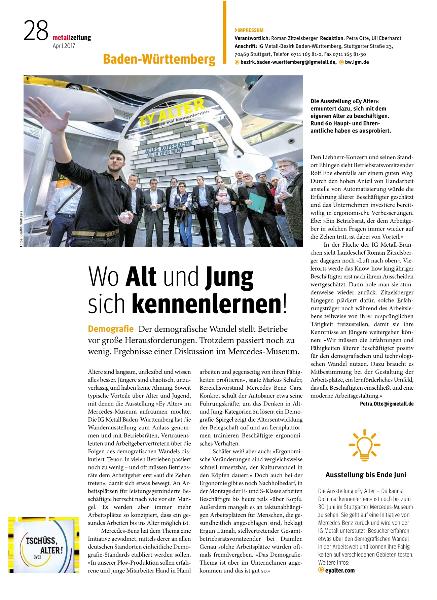 metallzeitung - Regionalseiten Baden-Württemberg April 2017