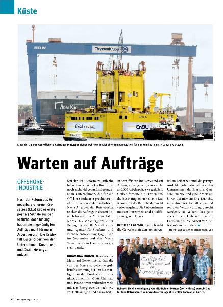 metallzeitung - Regionalseiten Küste November 2014
