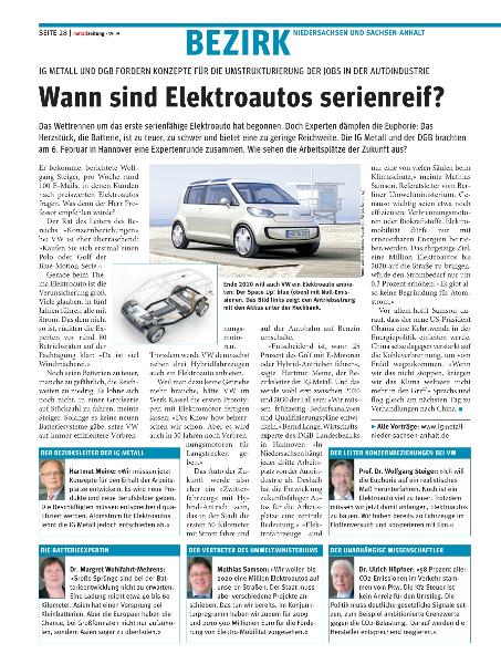 metallzeitung - Regionalseiten Niedersachsen und Sachsen-Anhalt März 2009