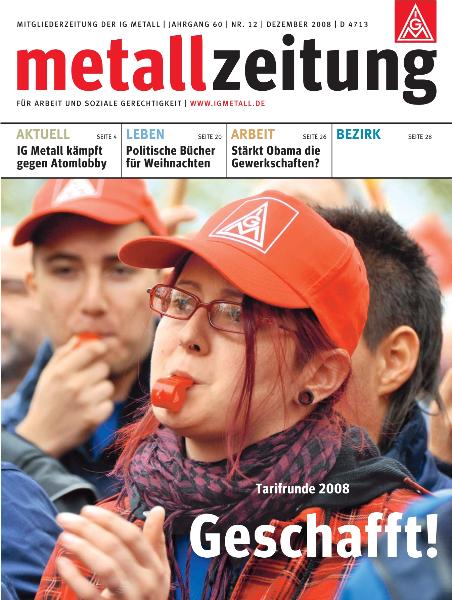 metallzeitung - Dezember 2008