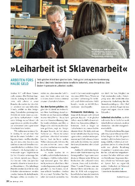 metallzeitung - Regionalseiten Nordrhein-Westfalen April 2011