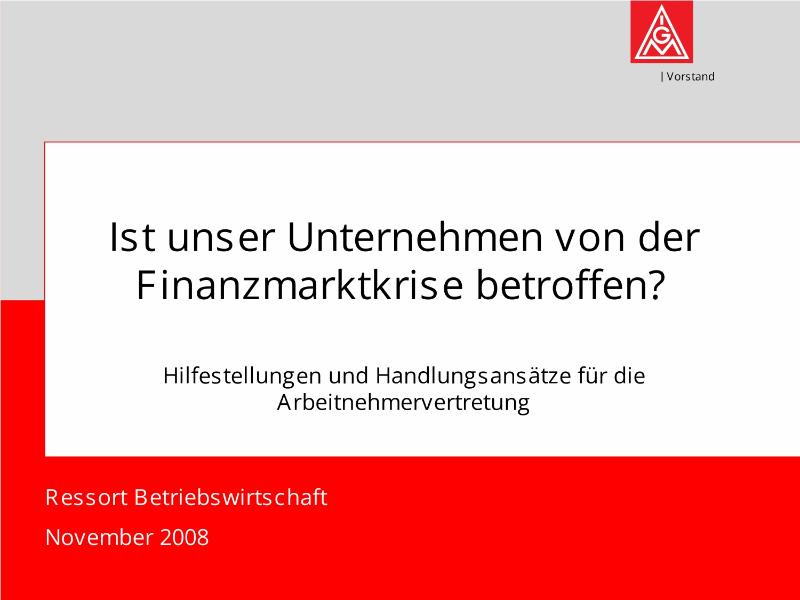 Ist unser Unternehmen... - Hilfestellungen und Handlungsansätze für die Arbeitnehmervertretung