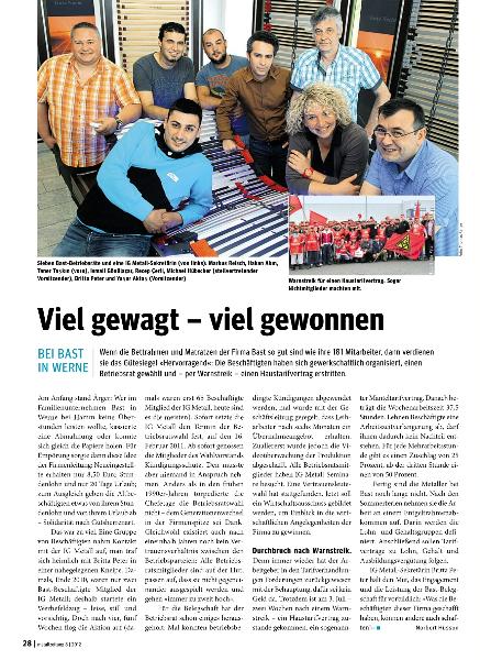 metallzeitung - Regionalseiten Nordrhein-Westfalen August 2012