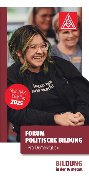 Forum Politische Bildung - Seminartermine 2025 (Webansicht)