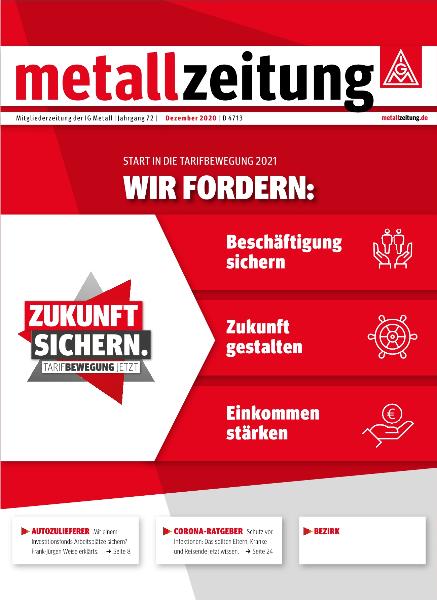 metallzeitung Dezember 2020