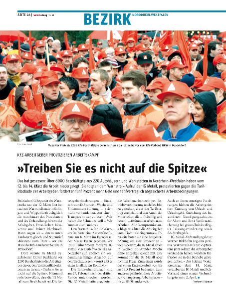 metall - Regionalseiten Nordrhein-Westfalen April 2008