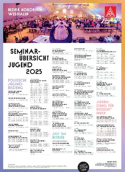 Jugendbildungsplakat 2025 - Bezirk Nordrhein-Westfalen
