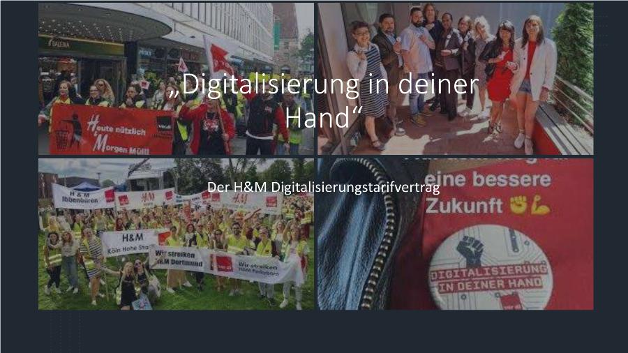Digitalisierung per Tarifvertrag gestalten - das Beispiel H&M