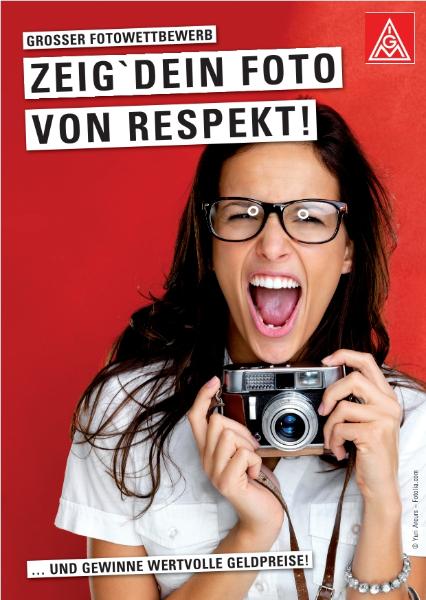 Zeig' Dein Foto von Respekt! Und gewinne wertvolle Geldpreise - Großer Fotowettbewerb - Flyer