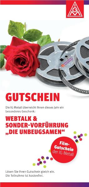 Filmgutschein der IG Metall