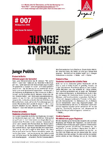 Junge Impulse, Ausgabe 07 (12/2010)