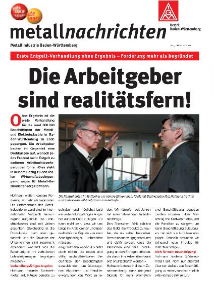 Bezirk Baden-Württemberg: Die Arbeitgeber sind realitätsfern!, Nr. 5 - Februar 2006