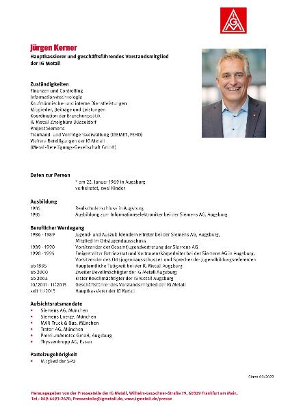 Lebenslauf Jürgen Kerner