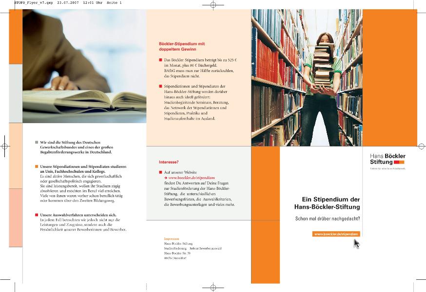 Hans-Böckler-Stiftung: Drei Wege zum Böckler-Stipendium