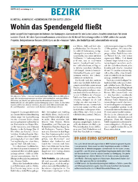 metallzeitung - Regionalseiten Nordrhein-Westfalen September 2009
