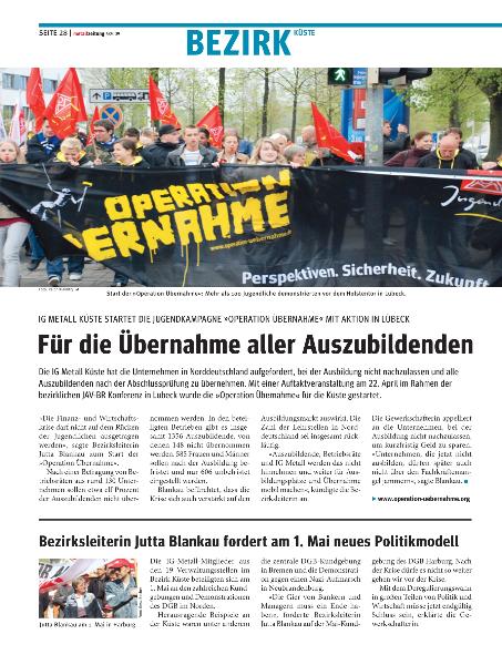 metallzeitung - Regionalseiten Küste Juni 2009
