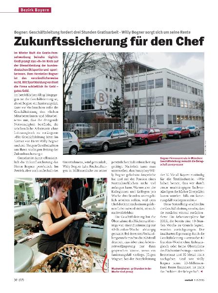metall-Regionalseiten Bayern Januar/Februar 2005