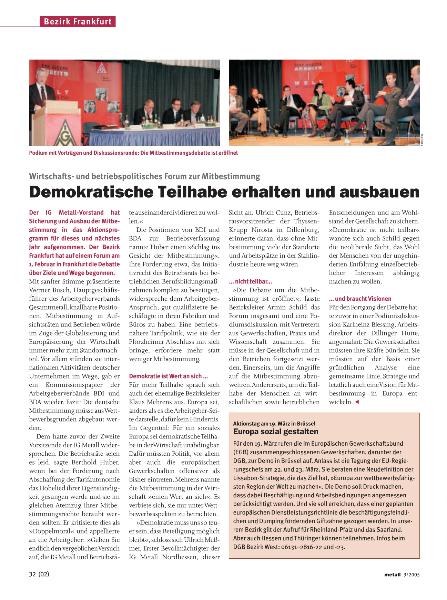 metall-Regionalseiten Frankfurt März 2005