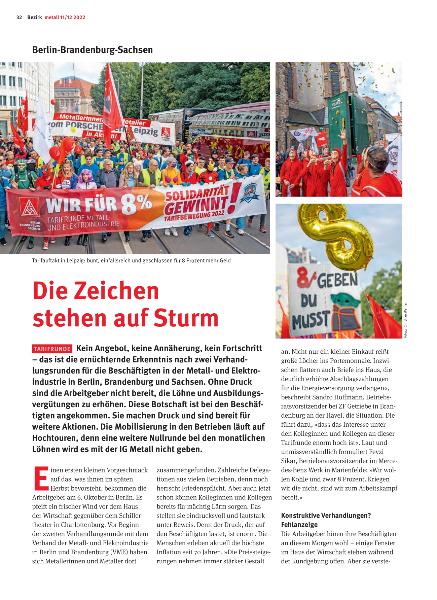 metall - Regionalseiten Berlin-Brandenburg-Sachsen November/Dezember 2022