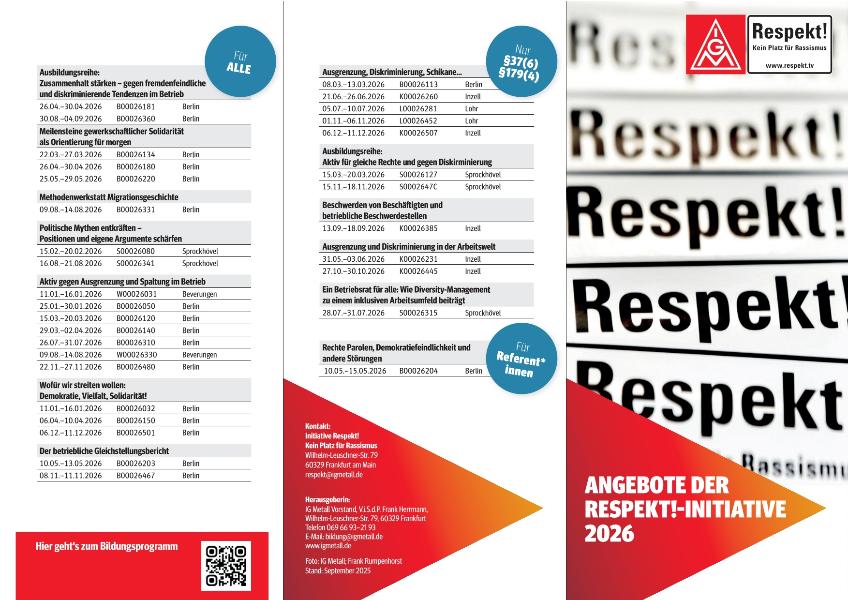 Angebote der Respekt!-Initiative 2026