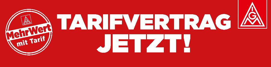 Her mit dem Tarifvertrag!, Banner zum Projekt ''MehrWert mit Tarif''