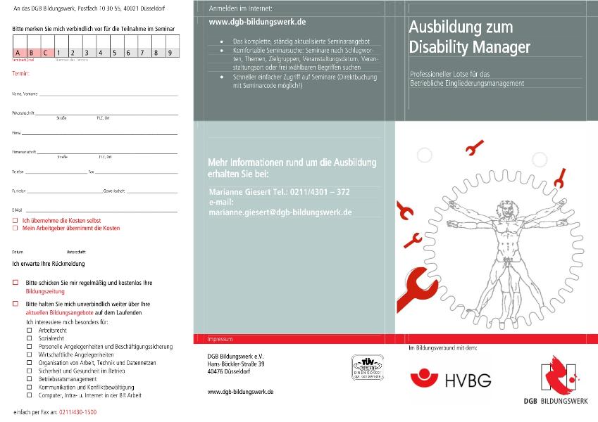 Kompaktseminar Disability Management beim DGB Bildungswerk