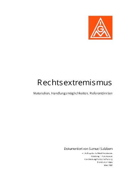 Reader Rechtsextremismus