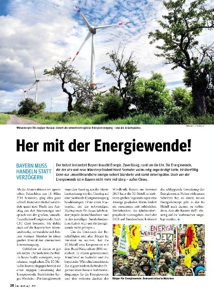 metallzeitung - Regionalseiten Bayern Februar 2014