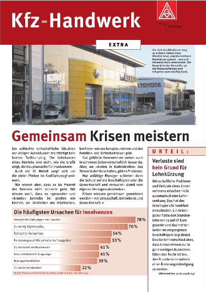 Handwerk KfZ Tarifrunde Flugblatt 9/2005