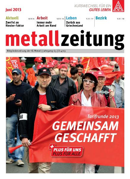 metallzeitung Juni 2013