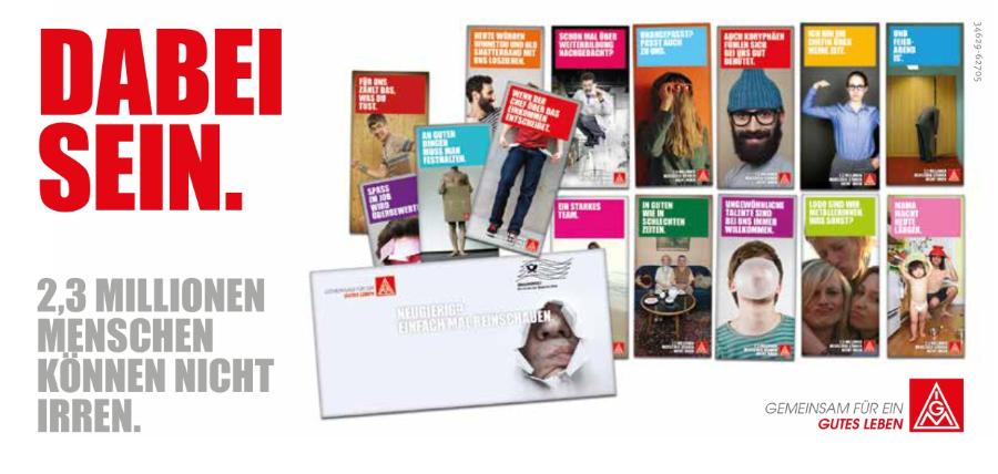 Flyer Dabei sein. 2,3 Millionen Menschen können nicht irren.