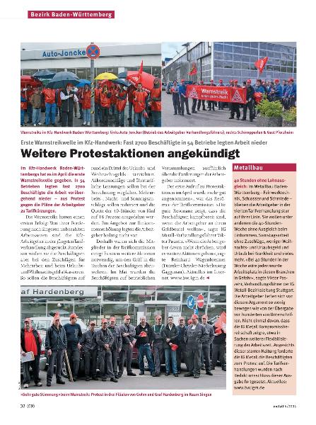 metall-Regionalseiten Baden-Württemberg Juni 2005
