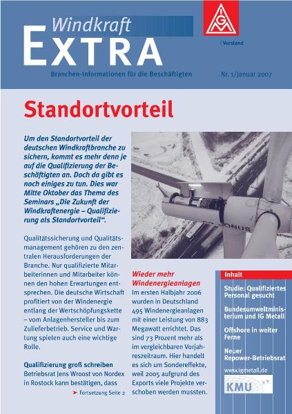 EXTRA Windkraft Nr. 1 Januar 2007