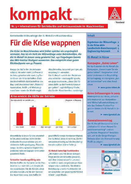 kompakt Nr. 3 / März 2009: Für die Krise wappnen