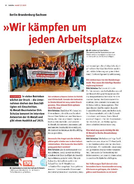 metall - Regionalseiten Berlin-Brandenburg-Sachsen 1/2 2025