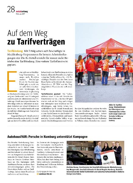 metallzeitung - Regionalseiten Küste Februar 2017